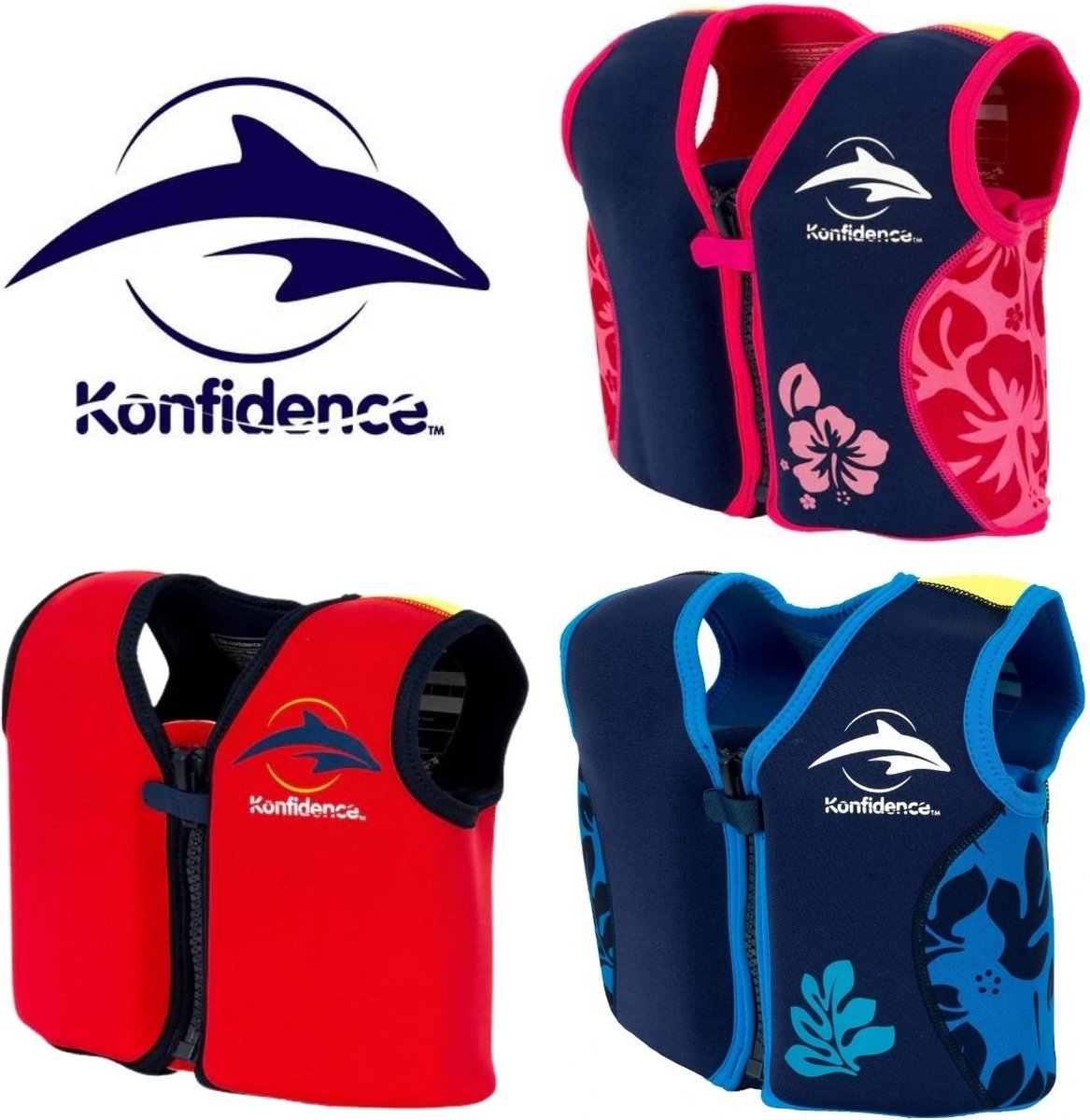 Konfidence - Zwemvest/Drijfvest kind - Roze - 6 - 7 jaar / 25 - 30 kg — afbeelding 15