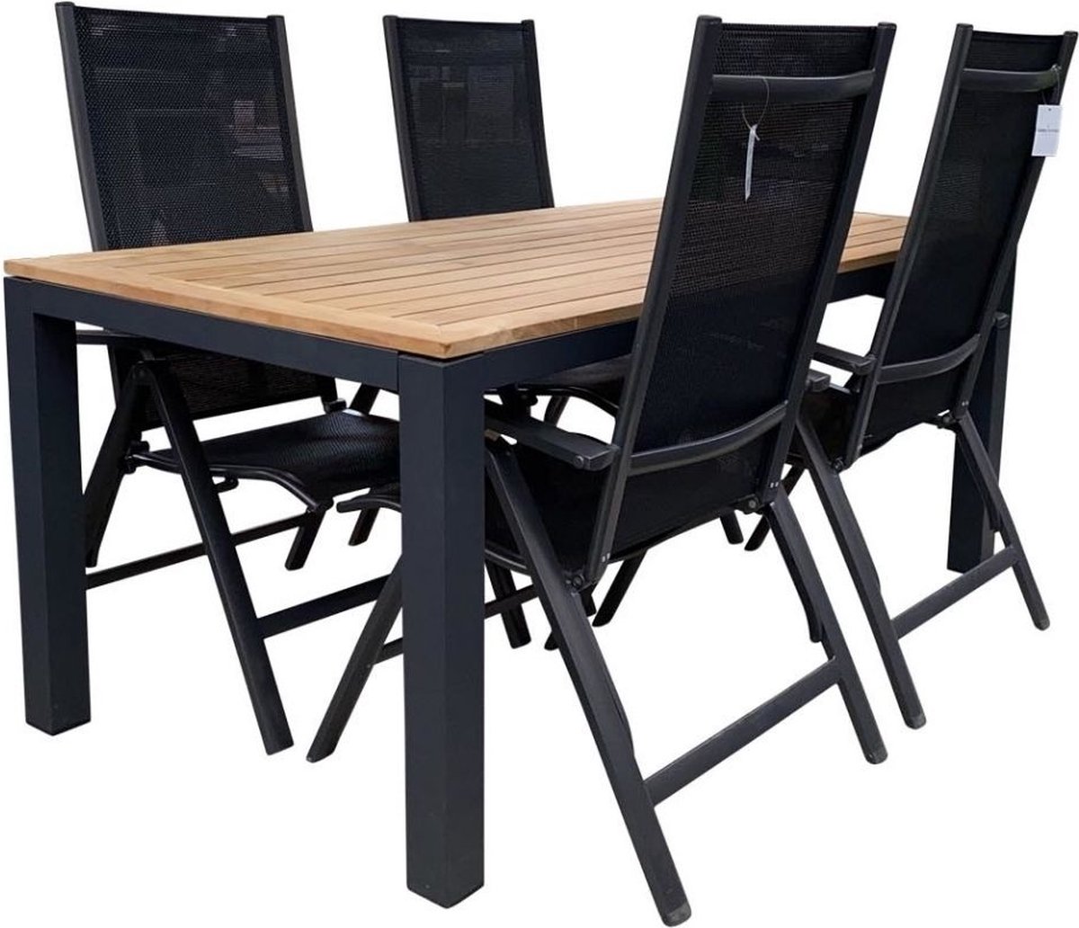 LUX outdoor living Palazzo/Easy dining tuinset 5-delig | teakhout | 180cm | 4 personen