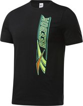 Reebok Cl Vertical Vintage Tee T-shirt Mannen zwart 2XL