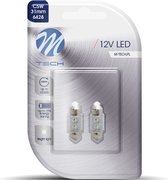 M-Tech LED C5W 12V 31mm - Basis 2x Led diode - Wit - Set