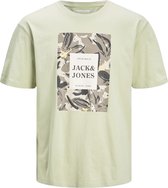 JACK&JONES ORIGINALS JORFLOWER BRANDING TEE SS CREW NECK LN Heren T-Shirt - Maat M