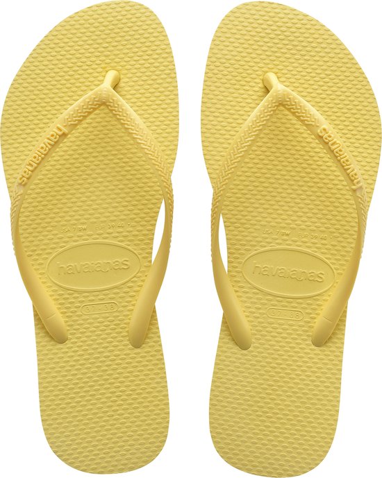 Havaianas Slim Dames Slippers - Lemon Yellow - Maat 33/34