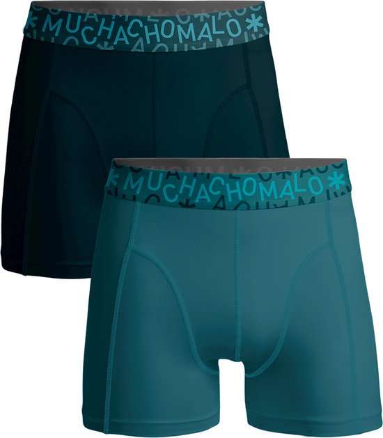 Muchachomalo - 2-pack onderbroeken heren - Effen kleuren - Elastisch katoen - Zachte waistband
