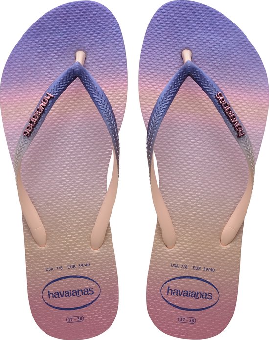 Slippers Femme Havaianas Slim Gradient Sunset - Yellow Citron - Taille 41/42