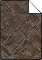 Proefstaal Origin Wallcoverings behang metalen platen roest bruin - 337239 - 26,5 x 21 cm