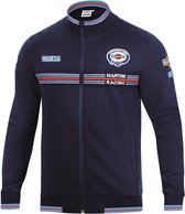 Sparco Martini Racing Sweater met rits - XXL - Marineblauw - Iconisch Sweatshirt met Volledige Rits