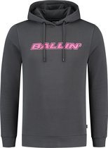 Ballin Amsterdam -  Heren Regular Fit   Hoodie  - Grijs - Maat L