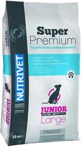 SUPER PREMIUM Junior hondenvoer 34/16 groot ras 15 kg 0% tarwe