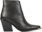 Bronx Vrouwen Leren       Enkellaarsjes / Laarzen / Damesschoenen 34211-A - Zwart - Maat 37