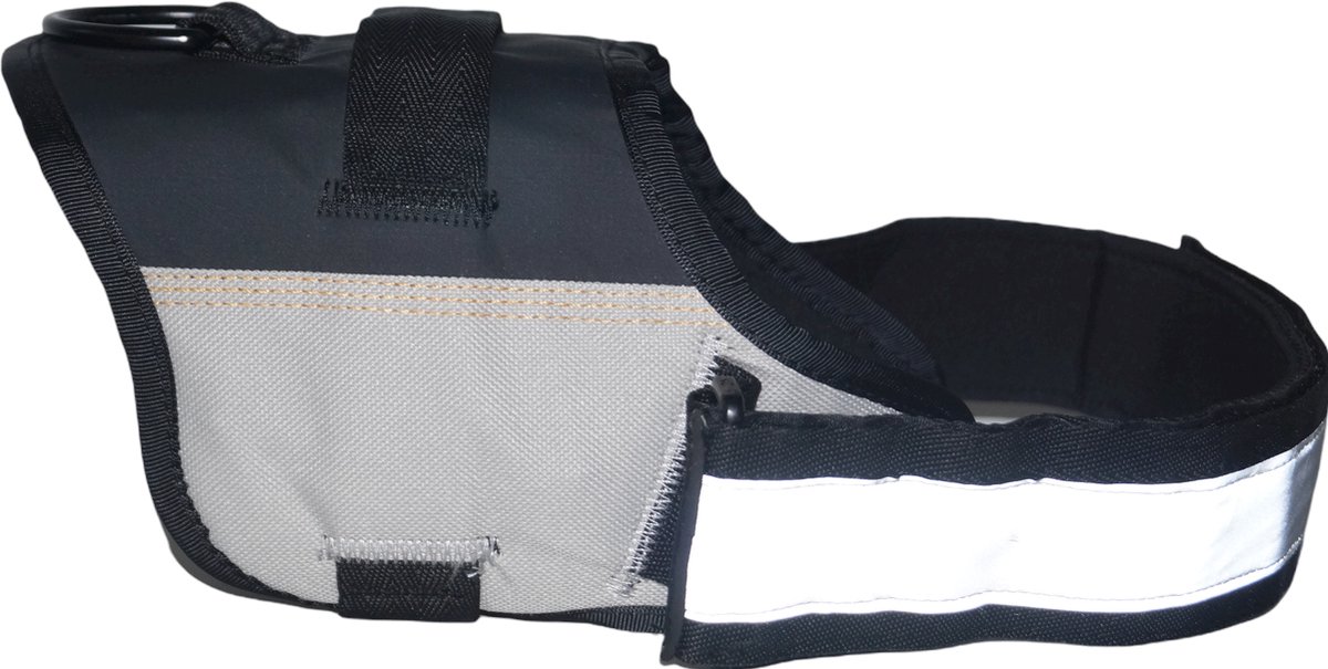 51 DEGREES NORTH Wanderful Hondentuig / Hondenharnas - Polyester - Waterbestendig - Lichtgrijs - Maat 4 - Borstomvang: 63 - 85 cm (GRAAG ALVORENS BESTELLEN OPMETEN)