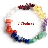 Bracelet Chakra - Natuursteen naturelle grossière - vêtements de carnaval dames - Hippie - Bracelet - pendentif - pierre naturelle - wicca