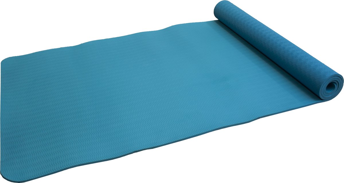 Yogamat - Senz Sports TPE Mat - Blauw