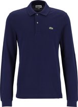 Lacoste Classic Fit polo lange mouw - navy blauw -  Maat: 3XL