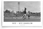 Walljar - NEC - HFC Haarlem '74 - Zwart wit poster