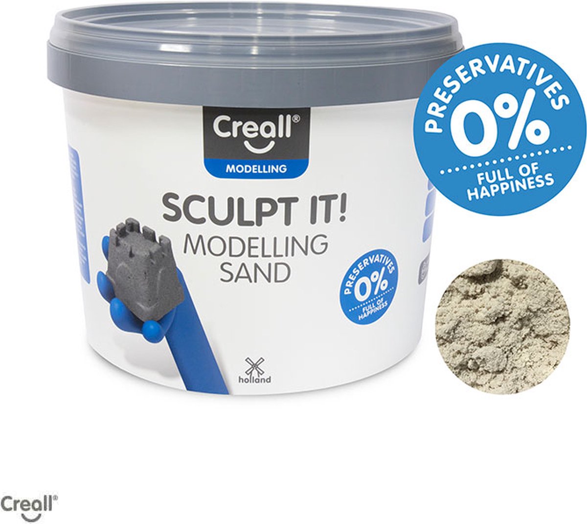 CREALL SCULPT IT! - Modelling Sand - 5000ml / 3500g - Kinetisch zand