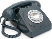 GPO 746PUSHGREY - Telefoon retro jaren ‘70, druktoetsen, grijs