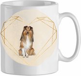 Mok Shetland Sheepdog 2.2| Hond| Hondenliefhebber | Cadeau| Cadeau voor hem| cadeau voor haar | Beker 31 CL