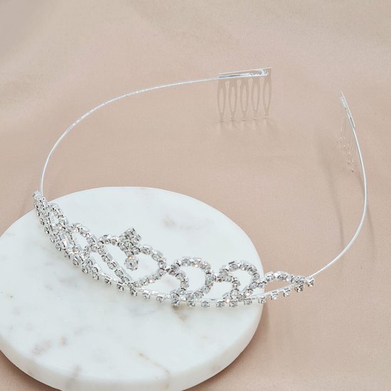 Prinses Tiara Silhouet Elegante Roségouden Kristal Tiara Kroon Voor Prinses Tiara Silhouet Elegante Roségouden Kristal Tiara Kroon Voor