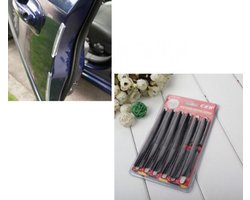 Stootstrips voor auto - Autodeur beschermers - Bescherm uw en andermans auto bij het uitstappen - Zwart