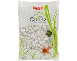 TYROL Gelakt grind voor aquarium - Alle soorten vis en water - Wit - zak 2 kg