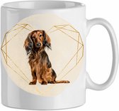 Mok Dachshund 1.1| Hond| Hondenliefhebber | Cadeau| Cadeau voor hem| cadeau voor haar | Beker 31 CL