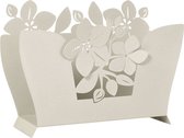Arti Mestieri - lectuurbak - ijzer - wit - italiaans design - bladeren en bloemen