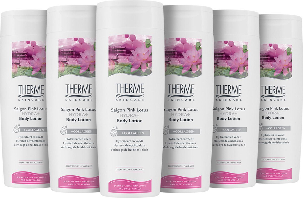 6x Therme Bodylotion Saigon Pink Lotus 250 ml