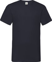 10-pack T-shirts Fruit of the Loom V-neck -black-M