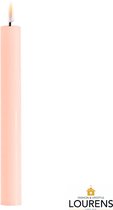 Luxe LED kaars - Light Pink LED Dinner Candle D2,2 x 24 cm (2 pcs.) - net een echte kaars! Deluxe Homeart