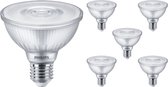 Voordeelpak 6x Philips Master Value LED Lamp Reflector E27 PAR30 9.5W 740lm 25D - 927 Zeer Warm Wit | Beste Kleurweergave - Dimbaar - Vervangt 75W