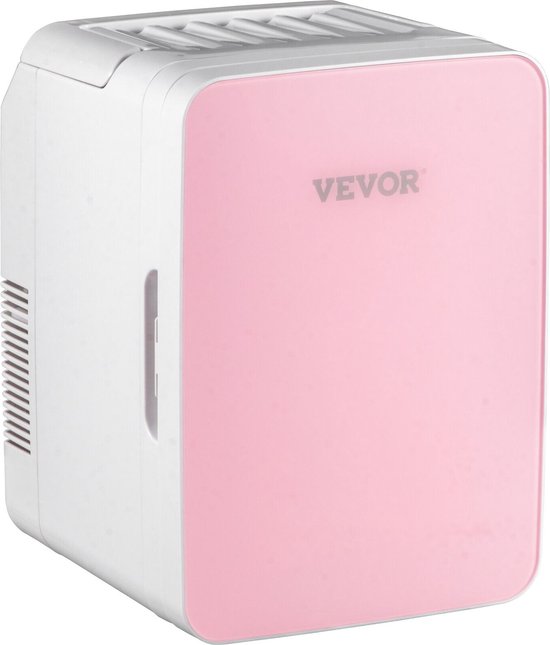 Koelkast: Meubulo - Skincare Fridge - Met extra standen - make up koelkast -  mini koelkast - verwarmings optie - Draagbaar handvat & auto-oplader - Roze, van het merk Meubula
