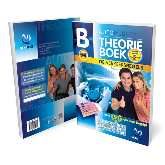 Auto Theorieboek 2022 met 1 Uur Examens Oefenen - Auto Theorie Rijbewijs B - VekaBest