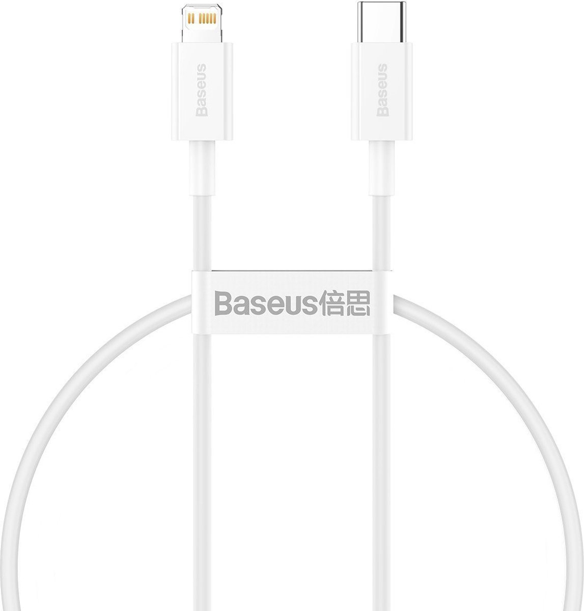 Baseus Superior USB C naar Lightning kabel 1.5M - Fast charging - 20W PD - wit