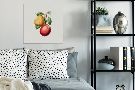 Tableau sur Toile Fruit - Printemps - Feuilles - 50x50 cm - Décoration murale