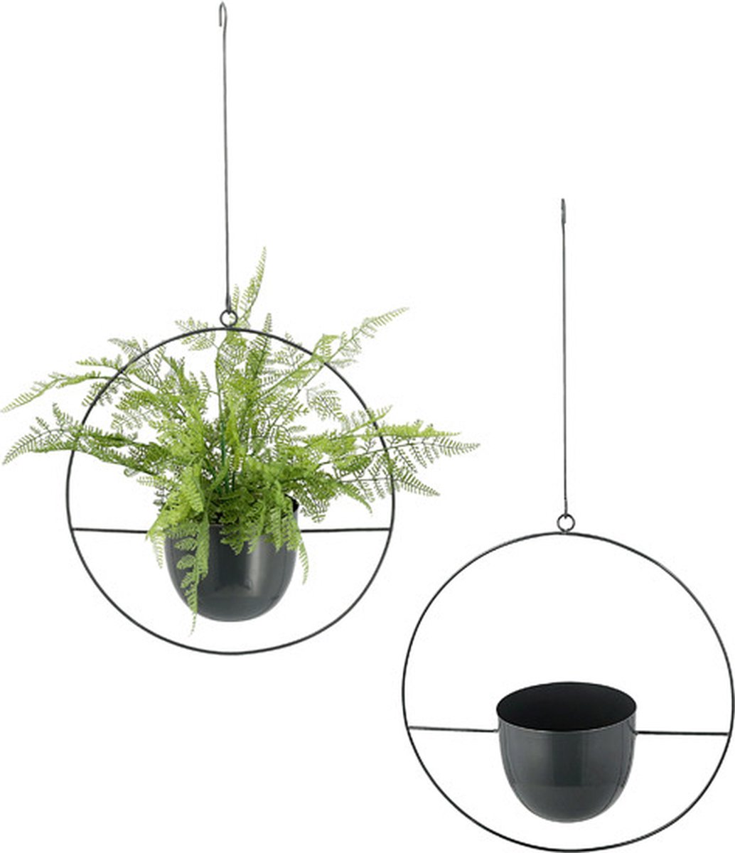 ESSCHERTS GARDEN Plantenbak muur zwart 34,6x15,3x36 cm kopen