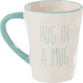 beker / tas  met tekst a hug in a mug . Voor koffie of thee , in geschenkdoos . jline  Jolipa - 2 stuks