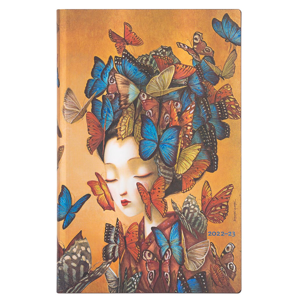 Paperblanks Agenda 2022-2023 Madame Butterfly Flexi Maxi
