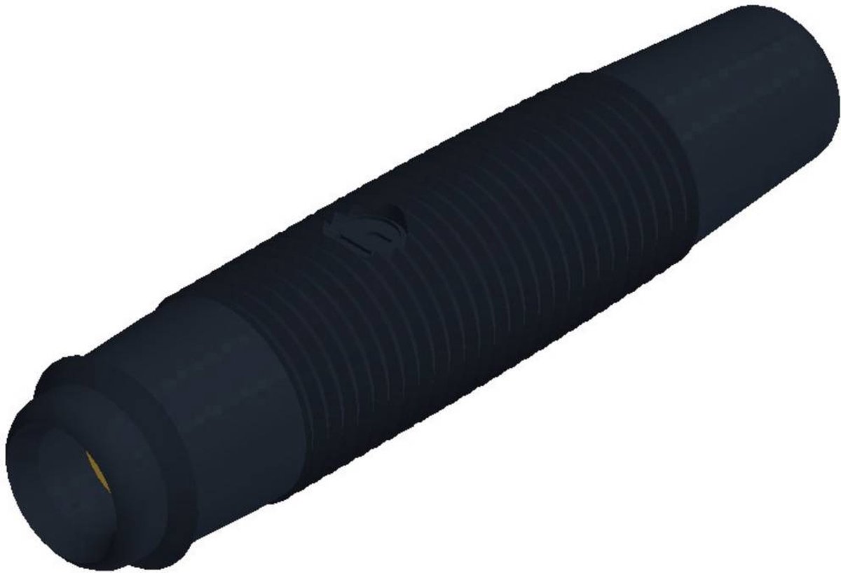 SKS Hirschmann KUN 30 Au Laboratoriumbus Bus, recht Stift-Ø: 4 mm Zwart 1 stuk(s)
