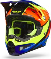 FLY Racing Formula Carbon Prime Helmet Hi-Vis Blue Red S - Maat S - Helm