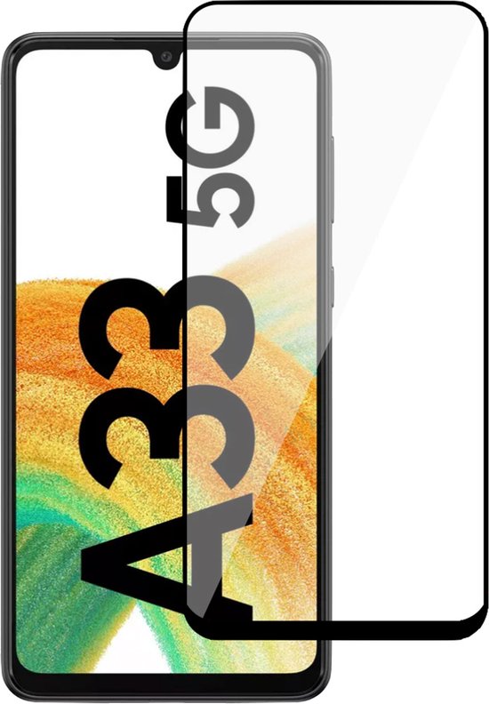 Geschikt voor Samsung A33 5G Screenprotector - Gehard Glas Geschikt voor Samsung A33 5G Full Screen Protector