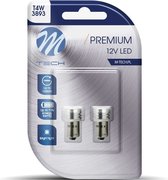 M-Tech LED - BA9s / T4W 12V - Premium 1x Led diode - Wit - Set