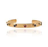 HÕBE – Bizantina Armband – 18 Karaat Goud Verguld Messing – Gerecycled Messing–  Bracelet– Handgemaakte Sieraad – Accessories – Dames armband – Kristallen