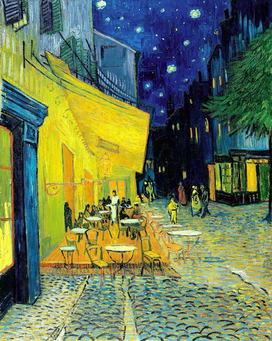 Poster - Vincent van Gogh, Terras van een cafe, Premium Print