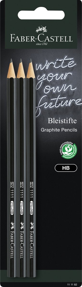 Faber-Castell schoolset - grafiet potloden 1111 - HB - zwart - FC-111182