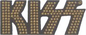 Kiss - Gold Studded Logo Patch - Goudkleurig/Zwart