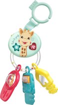 Sophie de giraf Lights & Sound sleutel rammelaar - Baby speelgoed - Elektrisch - Met geluid - Vanaf 3 maanden - Incl. batterijen - Blauw/Rood/Geel