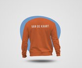 Koningsdag! Sweater Oranje | wit | Van de Kaart | XL