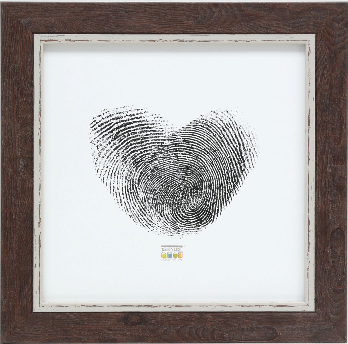 Deknudt Frames fotolijst S45VY2 - bruine houttint - voor foto 50x50 cm