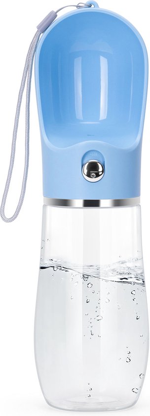 Nobleza 43B4C - Bouteille d'eau pour Chiens - 500 ml - Bouteille d'eau pour Chiens - Bouteille d'eau pour Chiens - Blauw