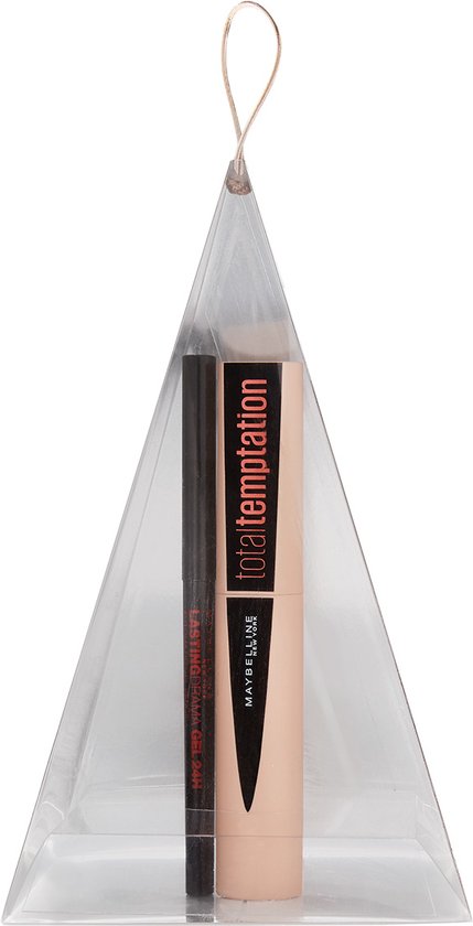 Maybelline Total Temptation Mascara en Lasting Drama Gel Liner Giftset - Make-up Geschenkset
